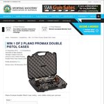 Win a Plano Promax Double Pistol Case Valued at $50 from SSAA