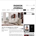 Win a Genoa Sofa and Chaise Worth $2,399 from Fashion Journal and ShopitShipit