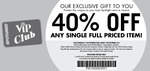 40% off Any* Single Full Priced Item @ Spotlight In-Store [VIP Club, Free to Join]
