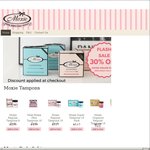 30% off Sanitary Products @ Moxie