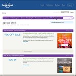 45% off All Lonely Planet Print and eBooks