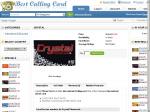 31% Off on Crystal International Calling card  only for INDIA, BANGLADESH, PAKISTAN and others