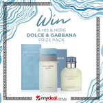 Win a 'His & Hers' Dolce & Gabbana Perfume Prize Pack Worth $301 from MyDeal.com.au