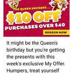 Thirsty Camel $10 off Purchases over $40 Thru Hump Club