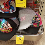 Kid's Marvel Comic Hats $2 - Woolworths Perth CBD St Georges Terrace WA