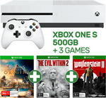 Xbox One S 500GB Console + Assassin's Creed Origins + Wolfenstein II + The Evil within 2 - $279 @ EB Games