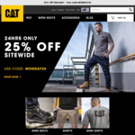 25% off CAT Work Boots and Shoes (ends Monday)
