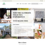 Win a Tulsi Tea Experience at Peninsula Hot Springs for 2 Worth $2,500 from Organic India