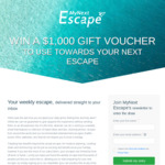 Win a $1,000 Gift Voucher to Use Towards Your Next Escape from MyNext Pty Ltd