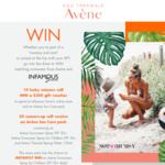 Win 1 of 10 Swimwear & Avène Sun Care Prize Packs Worth $389.85 +/- 1 of 84 Avène Sun Care Prizes from Pierre Fabre