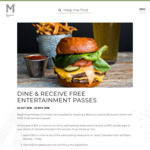 [NSW] Dine for $50+ at Participating Restaurants & Receive FREE Double Entertainment Passes @ Macquarie Centre