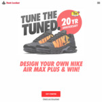 Win a Pair of Customized Nike Air Max Plus Shoes or 1 of 4 Weekly Prizes of Nike Shoes from Foot Locker [Instagram Entry]