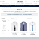All Shirts & Ties $40 & Free Shipping over $50 @ TM Lewin