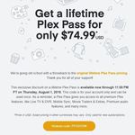 Lifetime Plex Pass for USD $75 (AUD $99) @ Flex