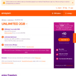 amaysim $10/28 Days | Unlimited Calls and Texts | 2GB Data Whilst Connected on Plan (Normally 1GB, New Services)
