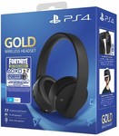 Sony PlayStation 4 Gold 7.1 Headset with Neo Versa Fortnite Bundle $88 + Delivery (Free C&C) @ EB Games