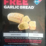 Domino's Free Garlic Bread*