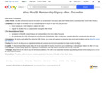 eBay Plus Membership $1 @ eBay