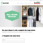 Win a Multistore Flat-Packed Wardrobe Worth $2,000 from Multistore Solutions