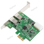 Super-Speed 2-Port USB 3.0 PCI-E Card for PC, AU $10.29+Free Shipping, 25% off - TinyDeal.com