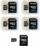 Patriot LX Series 32GB Micro SDHC Class 10 (5 Pack) $23.99 + Delivery ($0 with Prime/ $39 Spend) @ Amazon AU