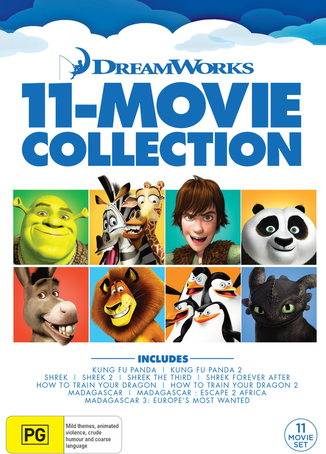 Dreamworks 11 Movie DVD Collection Box Set $24 + $1.97 Standard ...