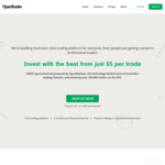 Open Trader $5 Per Trade (under $5000) ASX CHESS Sponsored