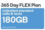 [Plus Rewards] Kogan Mobile: 365 Days Plan Ultd Calls & Text 180GB + $50 Kogan Credit $195 I 486GB Plan $280