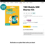 $180 Mobile Sim Starter Kit with 100GB Data - $150 @ Optus (New Customers)