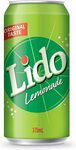 Lido Lemonade Soft Drink, 12x 375ml $5 + Delivery ($0 with Prime/ $39 Spend) @ Amazon AU