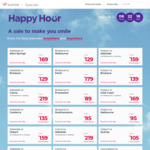 Virgin Australia Happy Hour: Flights from $75 eg MEL to Launceston @ Virgin Australia
