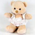 Cuddly 17 Inch Bear in Pink or White Dress - $9.95
