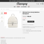 Michael Kors Kenly Medium Backpack $384 (40% off) Delivered @ Classysy