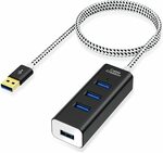 30% off 1.5m Aluminum 4-Port USB 3.0 Hub $16.79 + Delivery ($0 with Prime/ $39 Spend) @ CableCreation Amazon AU