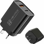 HEYMIX 20W Max PD+QC Dual Port Charger Black Version SAA Cert $9.99 + Delivery ($0 with Prime/ $39 Spend) @ AU Select Amazon AU