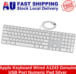 [Refurbished] Apple Keyboard Wired A1243 Genuine USB Port Numeric Pad Silver $98 Delivered @ Ahz eBay Store