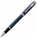 Parker IM Matte Blue Chrome Trim Medium Nib Fountain Pen $12.80 + Post ($12.48 eBay Plus Delivered) @ Peters of Kensington eBay