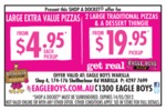 Eagle Boys Extra Value Pizzas from $4.95, Warilla, NSW only