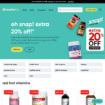 Extra 20% off Sitewide (Exclusions Apply) + Delivery ($0 with $50 Order) @ Healthylife (Subscription Required)