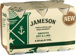6-Pack Jameson Smooth 4.8% Dry & Lime Cans 375mL $15 + Delivery ($0 C&C/$150 Spend) @ First Choice Liquor