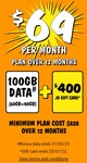 $400 Gift Card on Telstra 60GB/M $69/M 12-Month BYO SIM Plan (New/Port-in Customers, in-Store Only) @ JB Hi-Fi or The Good Guys