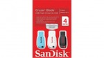 SanDisk 4GB Cruzer Blade USB Flash Drive Triple Pack  $9 at HN