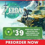 [Pre Order, Switch] The Legend of Zelda: Tears of the Kingdoms $39 with Trade-In of 2 Select Games @ EB Games