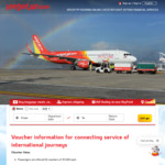 2 US$10 Meal Vouchers for Passengers with 5-24 Hours Transit Time in a Vietnam Airport @ Vietjet Air
