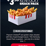 Kentucky Snack Pack $3.95 @ KFC (Online & Pick up Only)