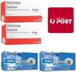 Hayfever Relief - Cetirizine 10mg 340x Tablets + 10x (Short Dated) Loratadine $30.99 Delivered @ Pharmacy Savings