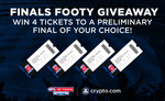 Win 4 AFL Preliminary Final Tickets from Crypto.com (No Travel)