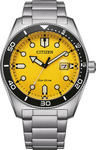 Citizen Eco-Drive (Yellow or Aqua Dial) $169, Eco-Drive Aviator Style Watch (Black Case) $189 Delivered @ Starbuy