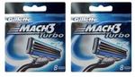 16x Mach 3 Turbo Gillette Razors for $33.95 Delievered