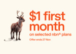 nbn 100/20 / 250/25 Broadband Plans: $1 for the First Month, then $110 / $135 Per Month (New Customers Only) @ Telstra